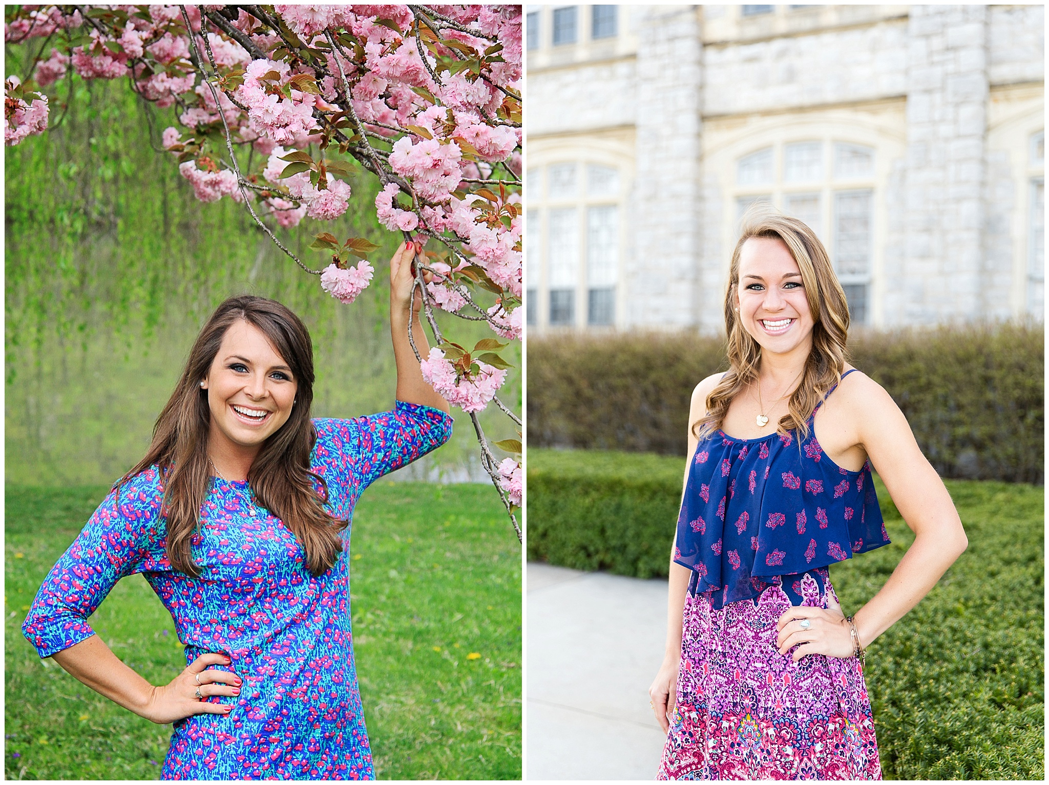 spring_floral_pink_purple_dresses_Virginia_Tech_Brett Denfeld Photography