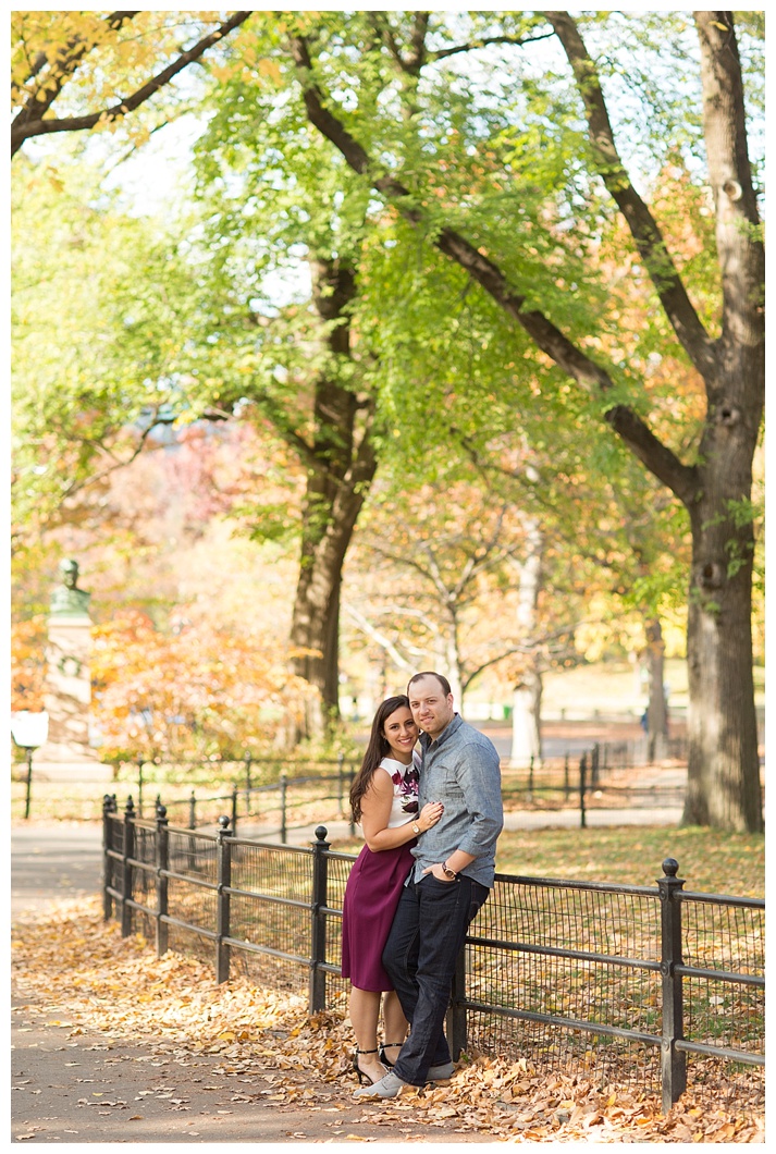 Romantic Fall Central Park New York City Engagement Shoot - Brett Denfeld Photography