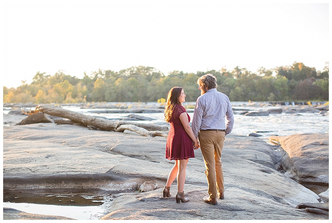 canal walk belle isle richmond engagement session