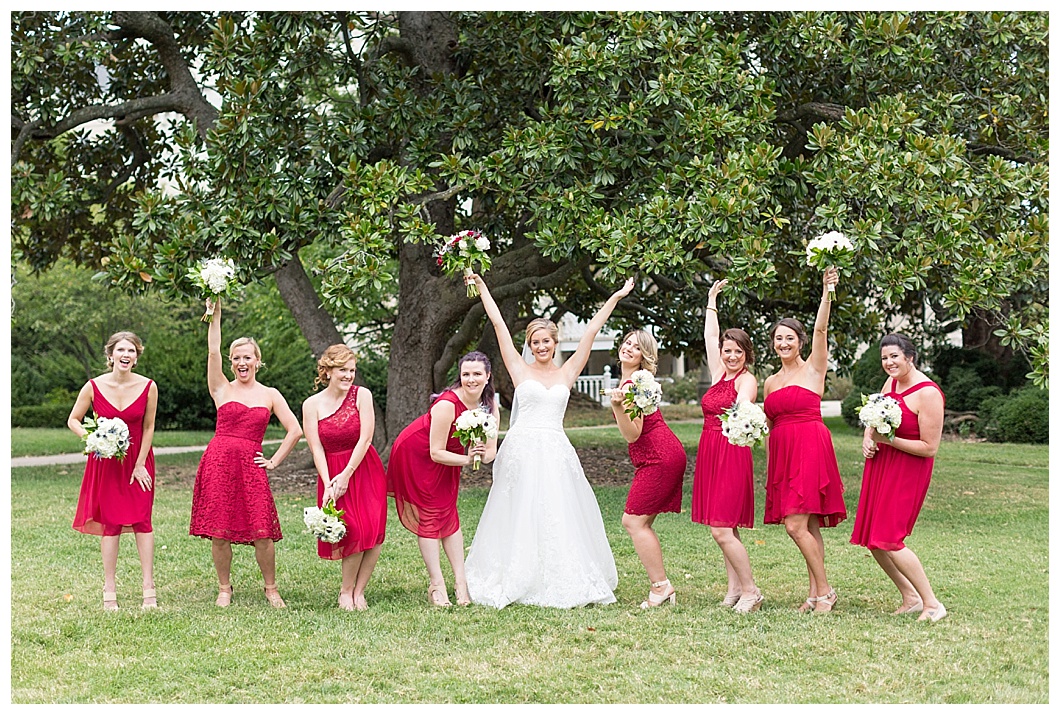 red white and blue lincoln's cottage DC wedding - Brett Denfeld Photography