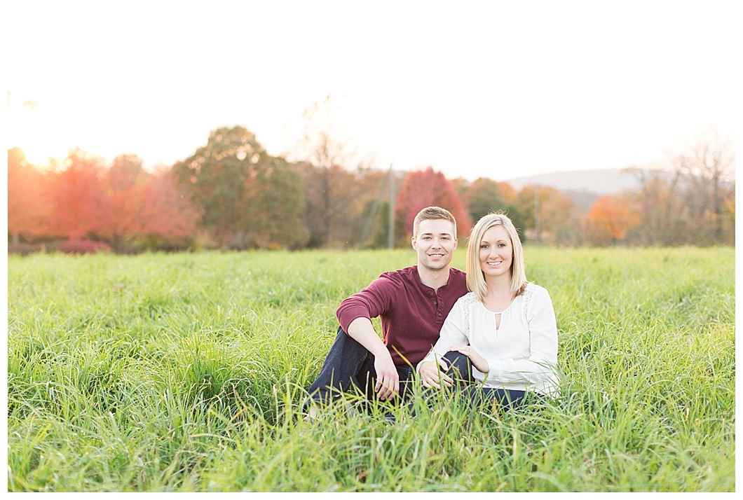 middleburg virginia fall engagement session