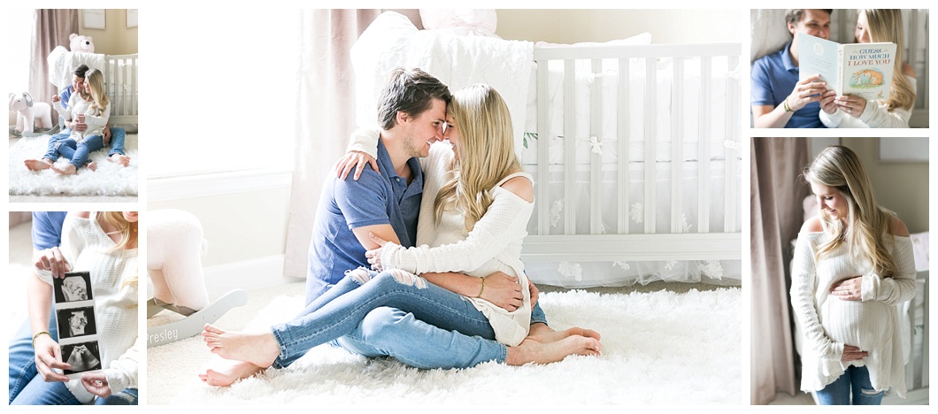the woodlands texas nursery maternity session